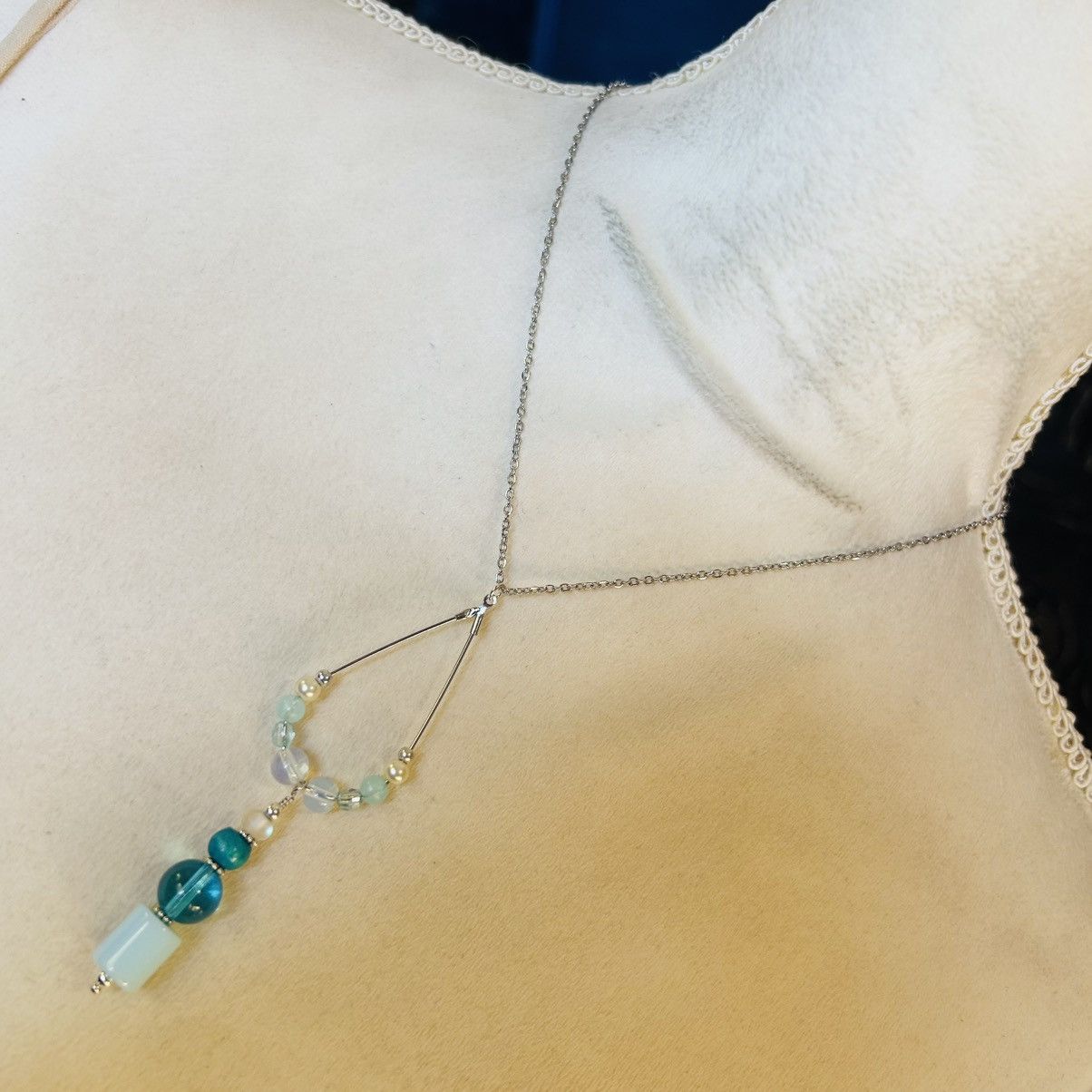 Handmade Handcrafted vintage bead changeable charm pendant necklace Size ONE SIZE - 2 Thumbnail
