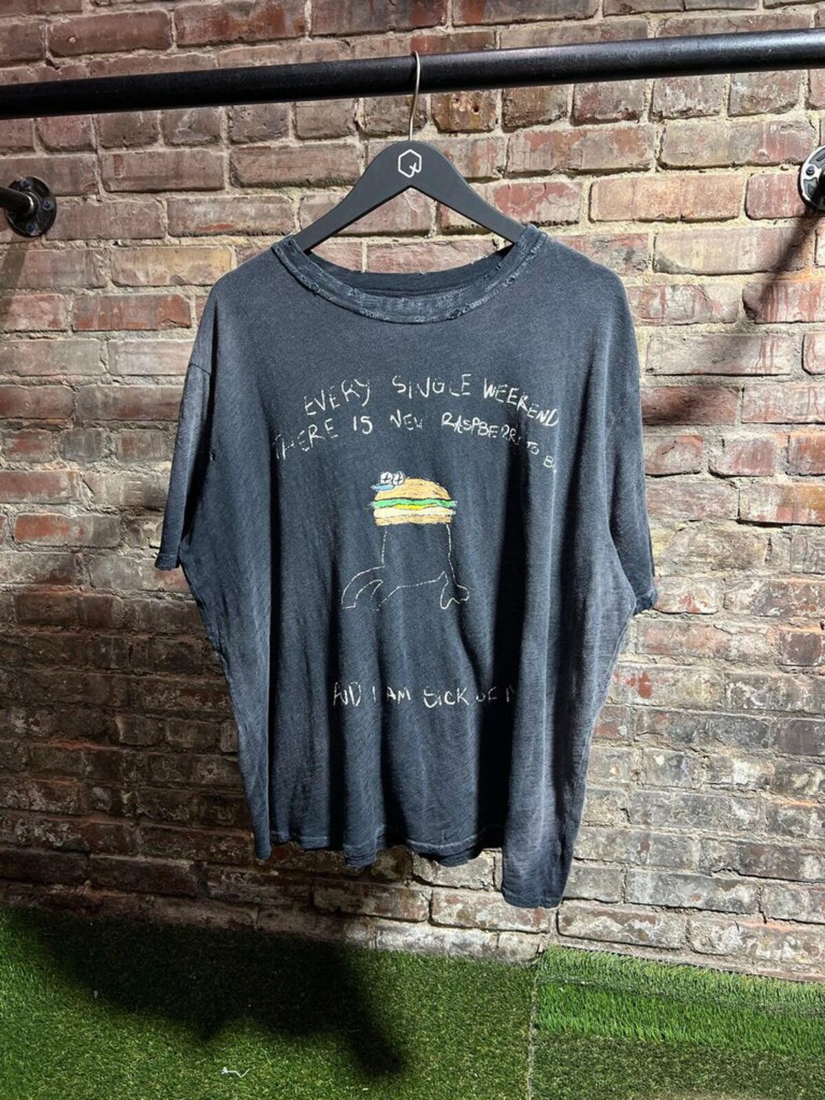 The GV Gallery GV Gallery Black Burger Tee Sz. L Size ONE SIZE - 1 Thumbnail