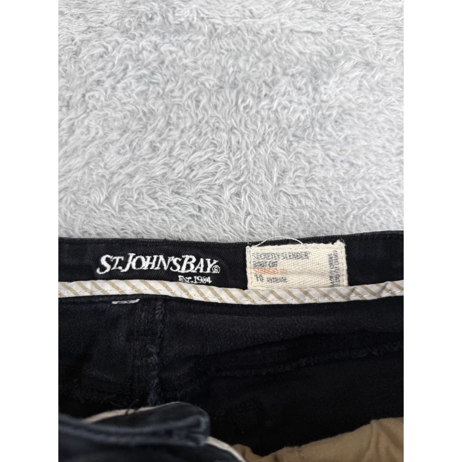 Vintage St. Johns Bay Jeans Womens 10 Black Denim Bootcut 28x28 5-Pocket Size 32" / US 10 / IT 46 - 6 Thumbnail