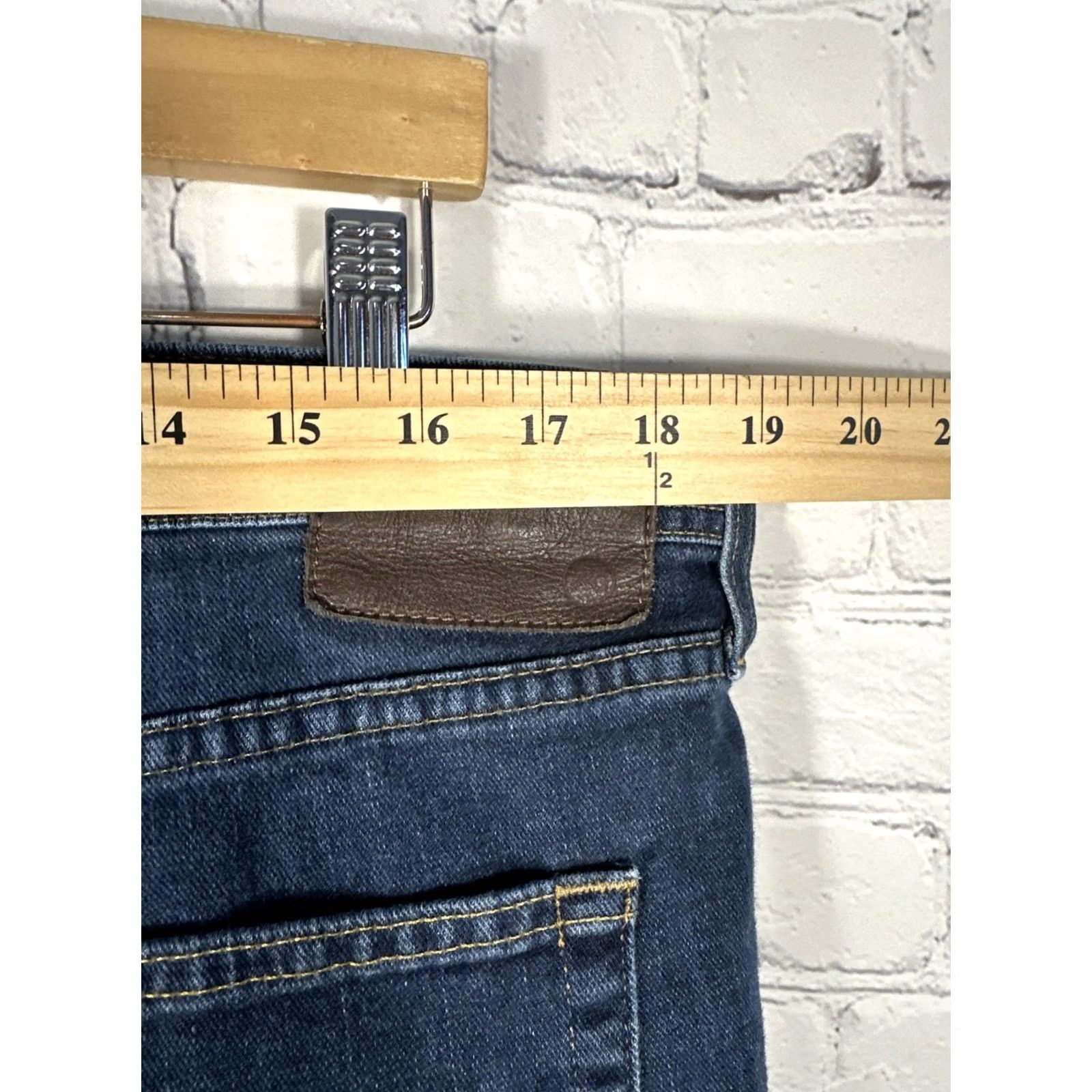 Denime AG Denim 360 The Everett Slim Straight Jeans 38x32 Mens Blue Size US 38 / EU 54 - 5 Thumbnail