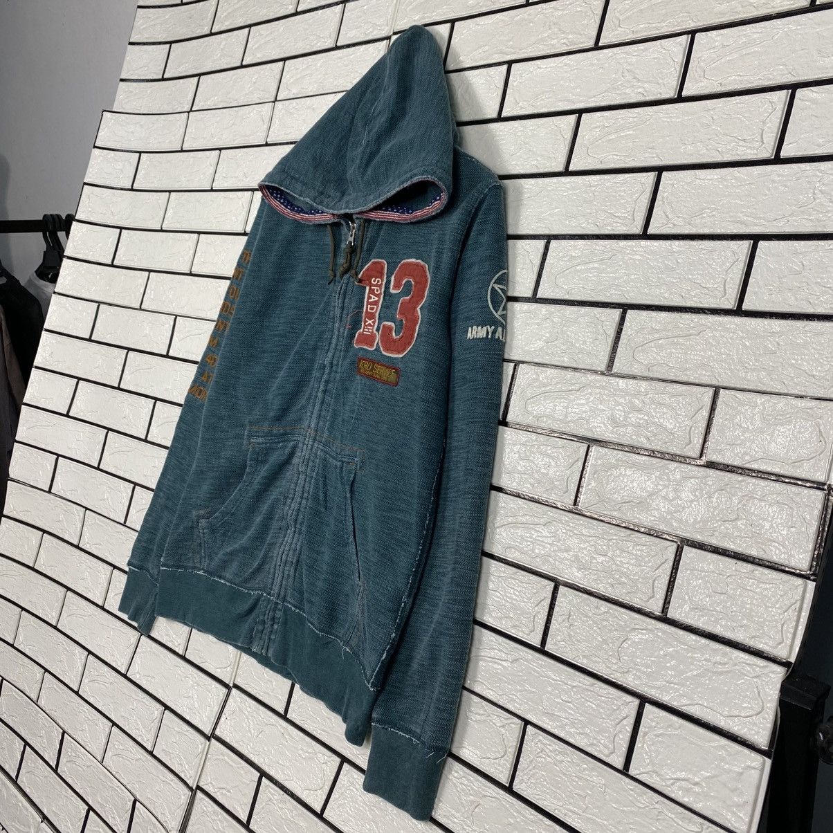 Avirex 📌Vintage Bomber Zipper Hoodie Jacket Avirex Over Print Size US L / EU 52-54 / 3 - 3 Thumbnail