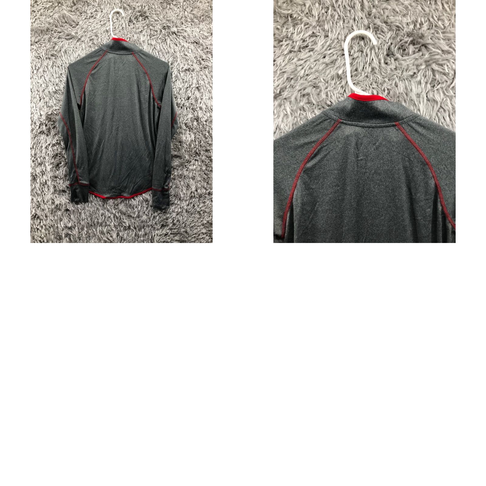 Vintage Wisconsin Badgers Shirt Womens Small Gray Long Sleeve 1/4 Zip Pullover Mock Neck Shirt Size S / US 4 / IT 40 - 8 Thumbnail