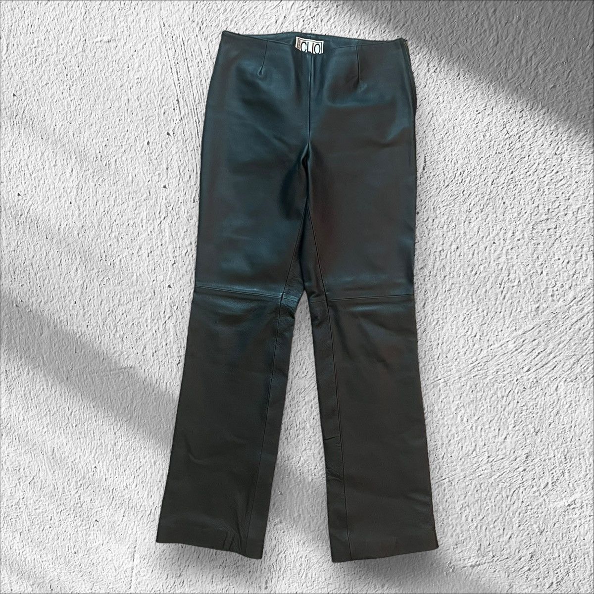 Vintage Vintage Clio Women’s Leather Pants – Black – Size 4 Size 27" / US 4 / IT 40 - 1 Thumbnail