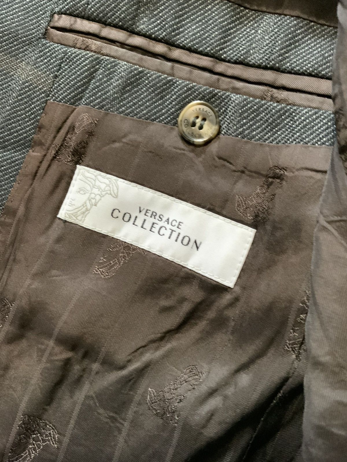 Versace Versace Collection Medusa Lined Wool Blazer Jacket Size 48R - 4 Thumbnail