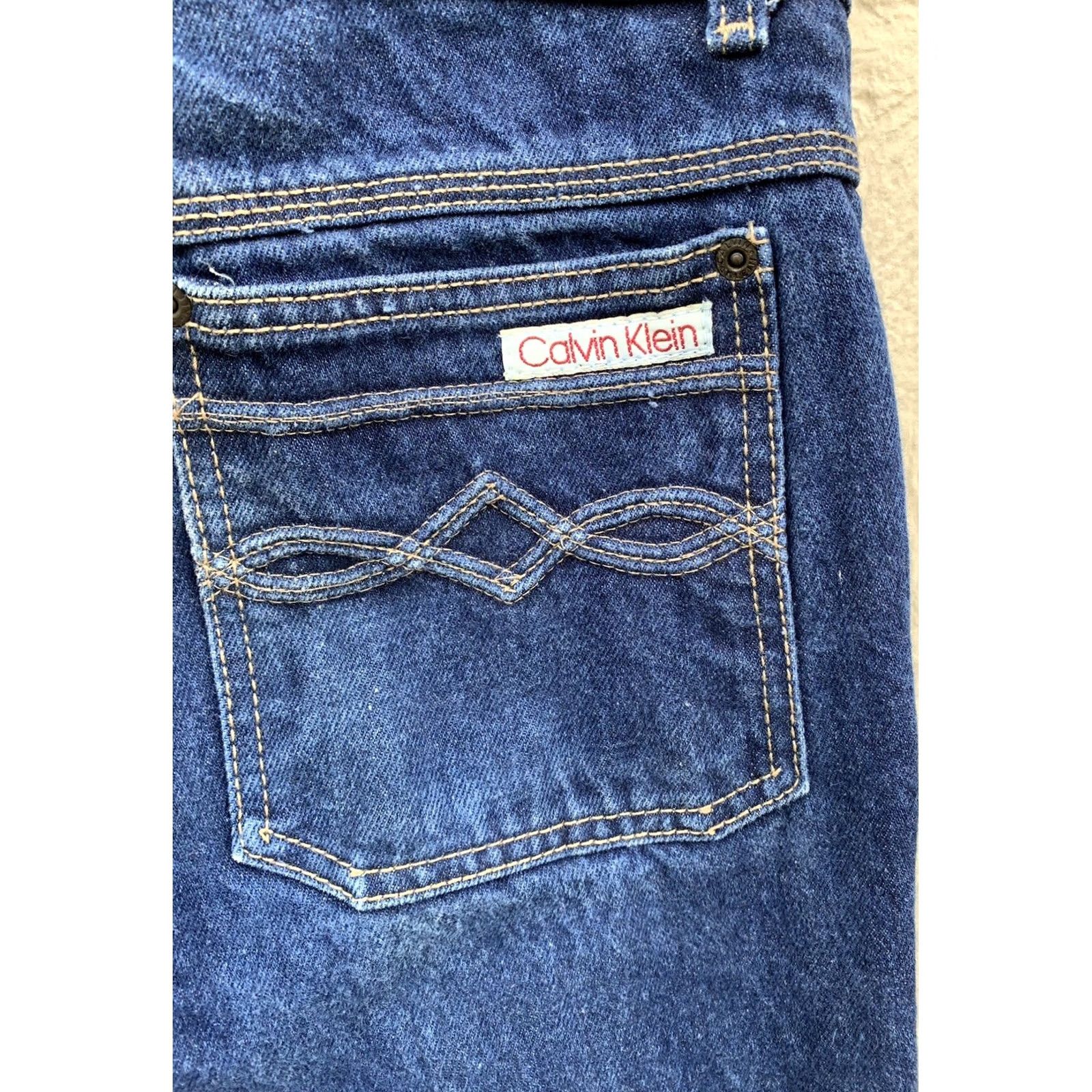 Calvin Klein VINTAGE Calvin Klein Jeans Y0626 32 80s 1980s Denim 5-Pocket 100% Cotton Blue Women XS? Size 24" / US 00 / IT 34 - 5 Thumbnail