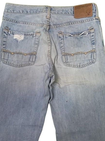 American Eagle Outfitters VINTAGE AMERICAN EAGLE BOOT CUT JEANS DISTRESSED STYLE Size US 33 - 4 Thumbnail