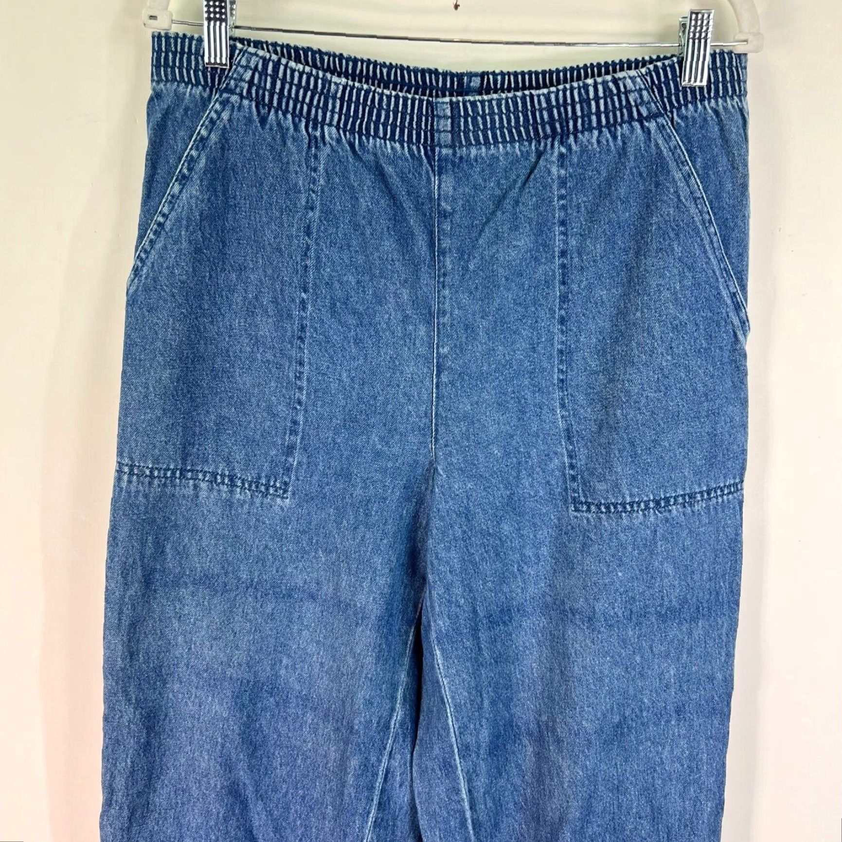 Vintage VINTAGE Carroll Reed Mom Straight Leg Denim Jeans Womens Size SP 32X30 Blue Medium Cotton No Back Pockets Size 24" / US 00 / IT 34 - 2 Thumbnail
