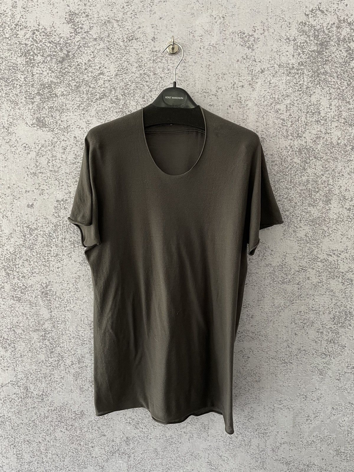 Label Under Construction LUC Grey Lightweight Cotton Arched Tshirt Size US L / EU 52-54 / 3 - 1 Thumbnail