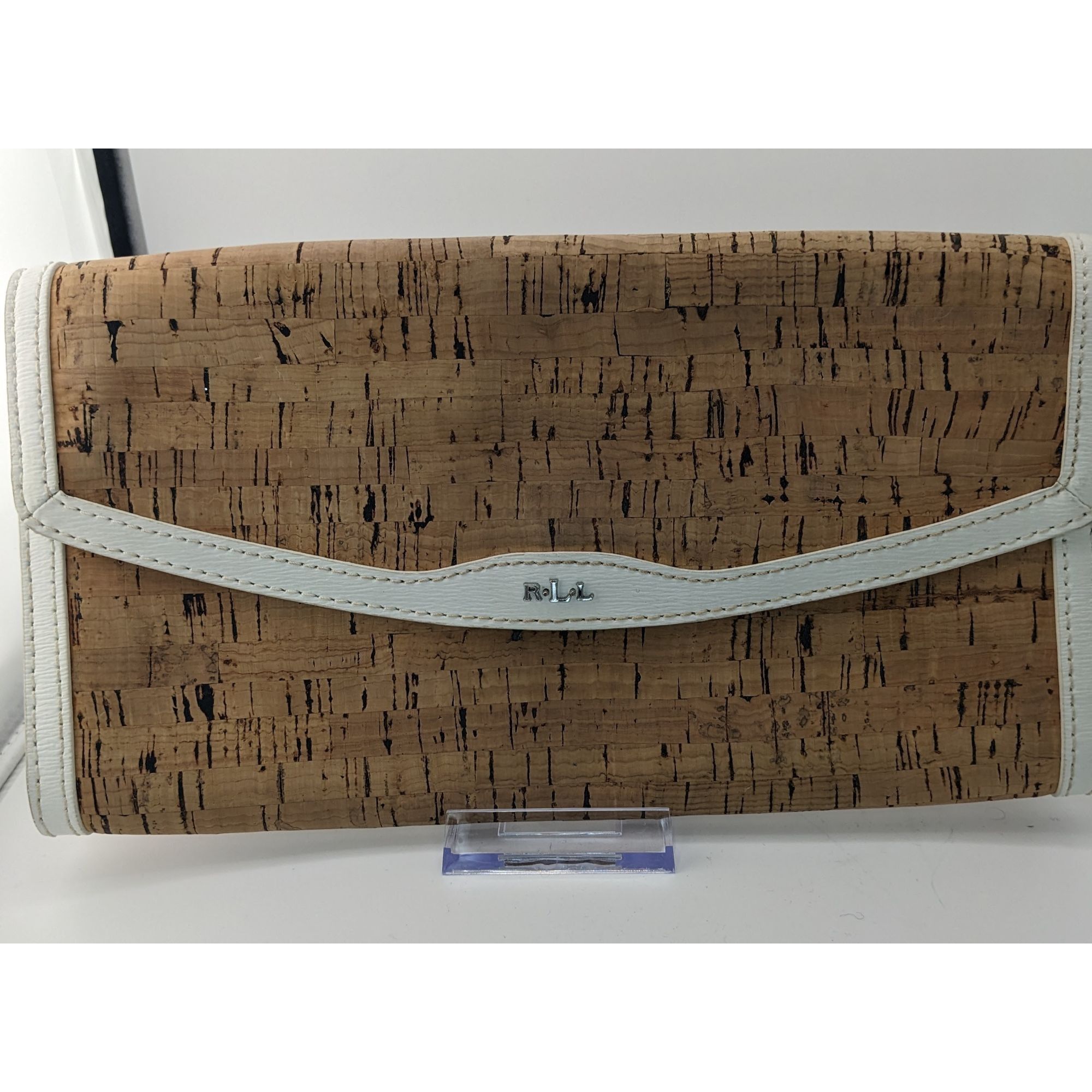 Lauren Ralph Lauren Preppy Lauren Ralph Lauren Cork & Faux Leather Clutch With M Size ONE SIZE - 4 Thumbnail