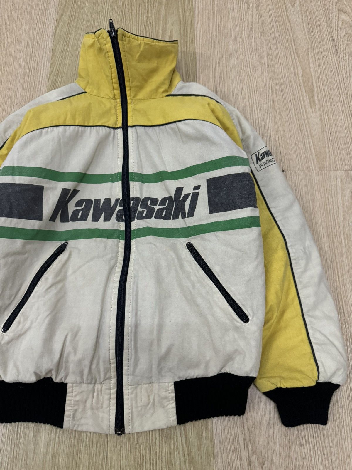Vintage 🔥RARE Vintage 80’s Kawasaki Racing Team bomber jacket Size US M / EU 48-50 / 2 - 3 Thumbnail
