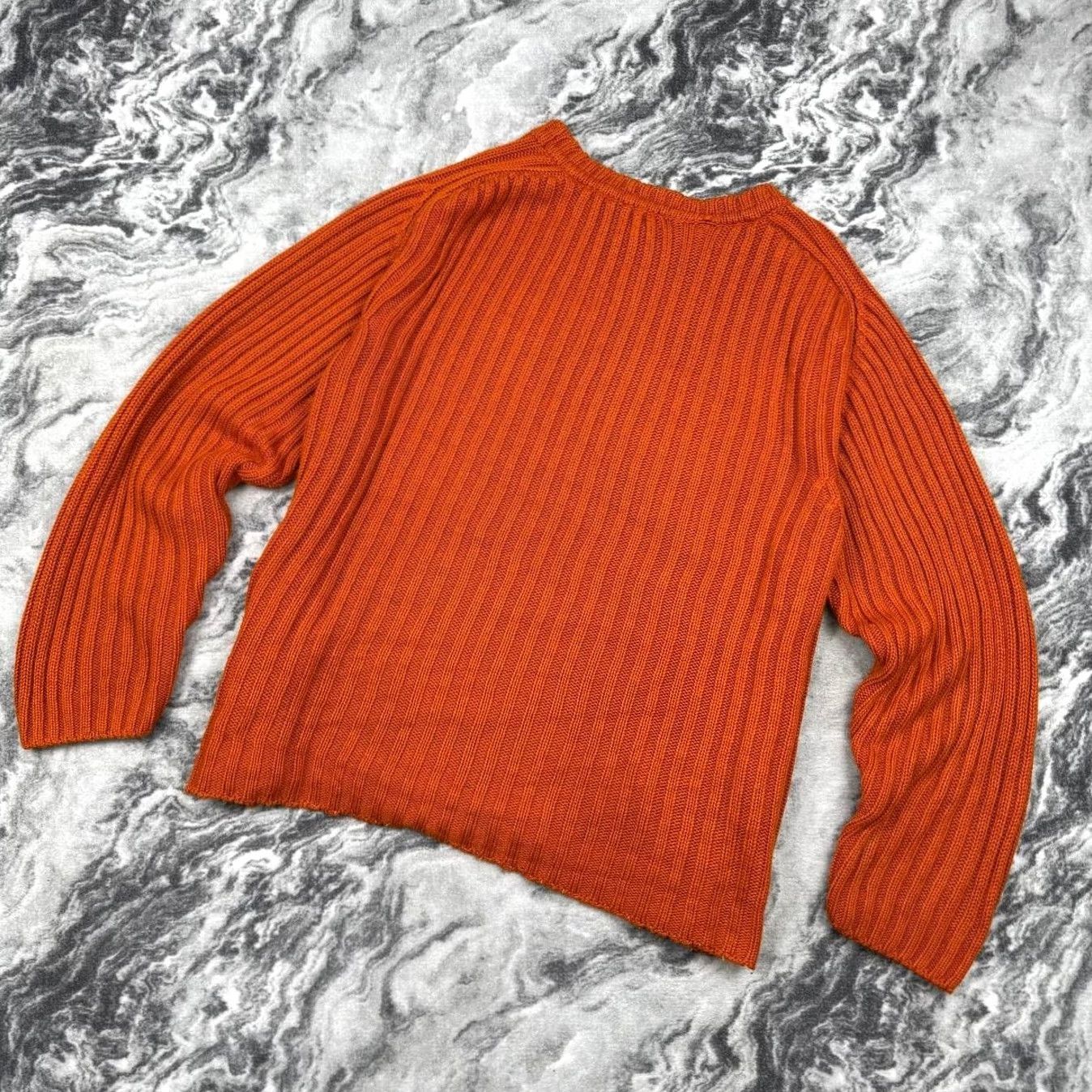Dolce & Gabbana VINTAGE Dolce&Gabbana Knit Sweater Men 2XL Orange Pullover Long Sleeve Knit 00s Size US XXL / EU 58 / 5 - 5 Thumbnail