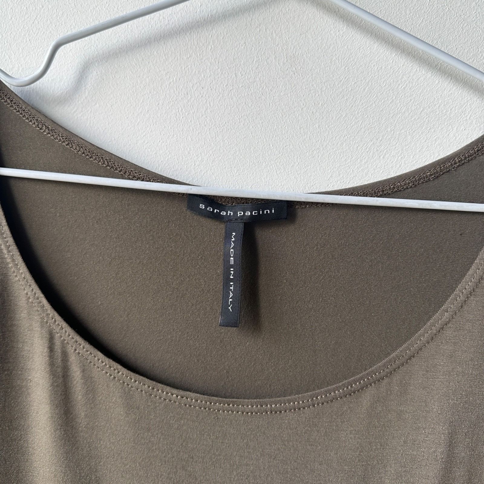 Sarah Pacini Sarah Pacini Modal Stretch Long Sleeve Top T Shirt 9446AC Size XS / US 0-2 / IT 36-38 - 3 Thumbnail