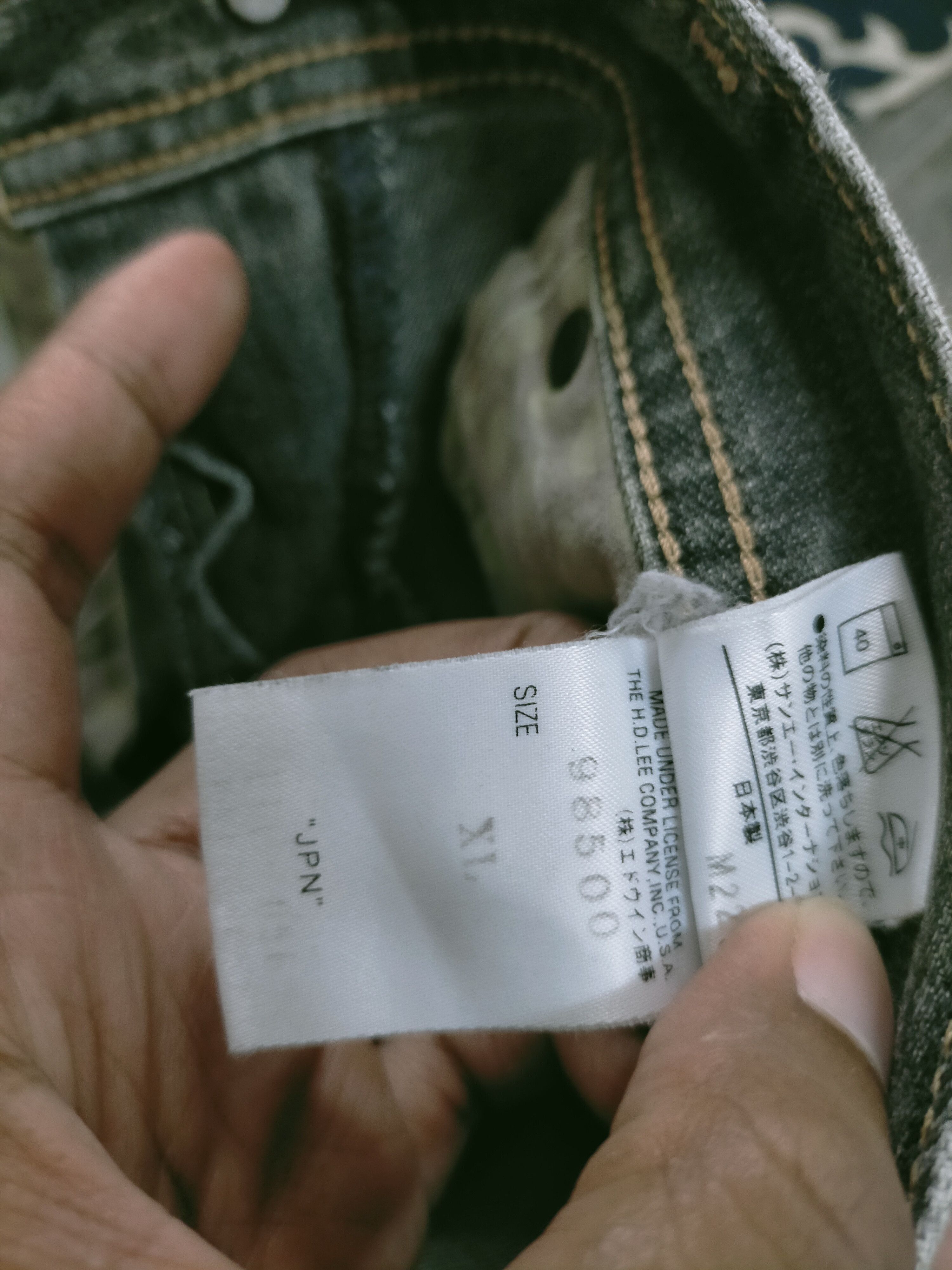 If Six Was Nine 🔥 Vintage Distressed Lee Riders Mudwash Flared Jeans Size US 30 / EU 46 - 8 Thumbnail
