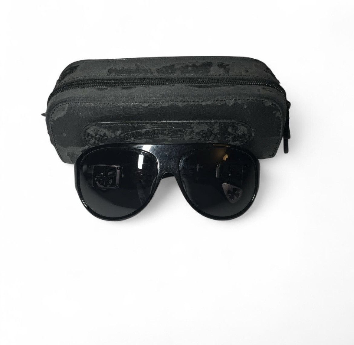 Chrome Hearts Chrome hearts 00’s vintage erected black sunglasses Size ONE SIZE - 7 Thumbnail
