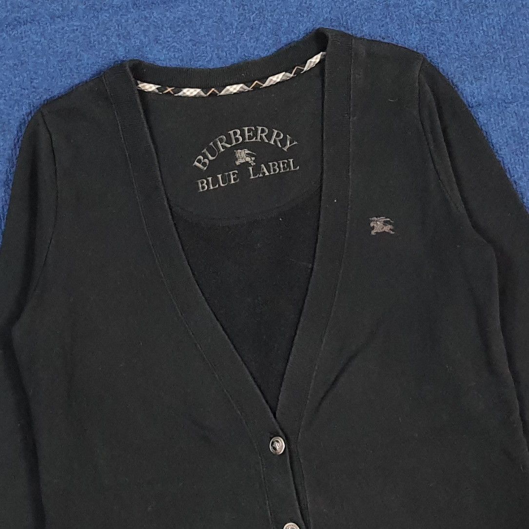 Burberry Vintage Burberry Blue Label Custom Logo Cardigan C302N22 Size XS / US 0-2 / IT 36-38 - 2 Thumbnail