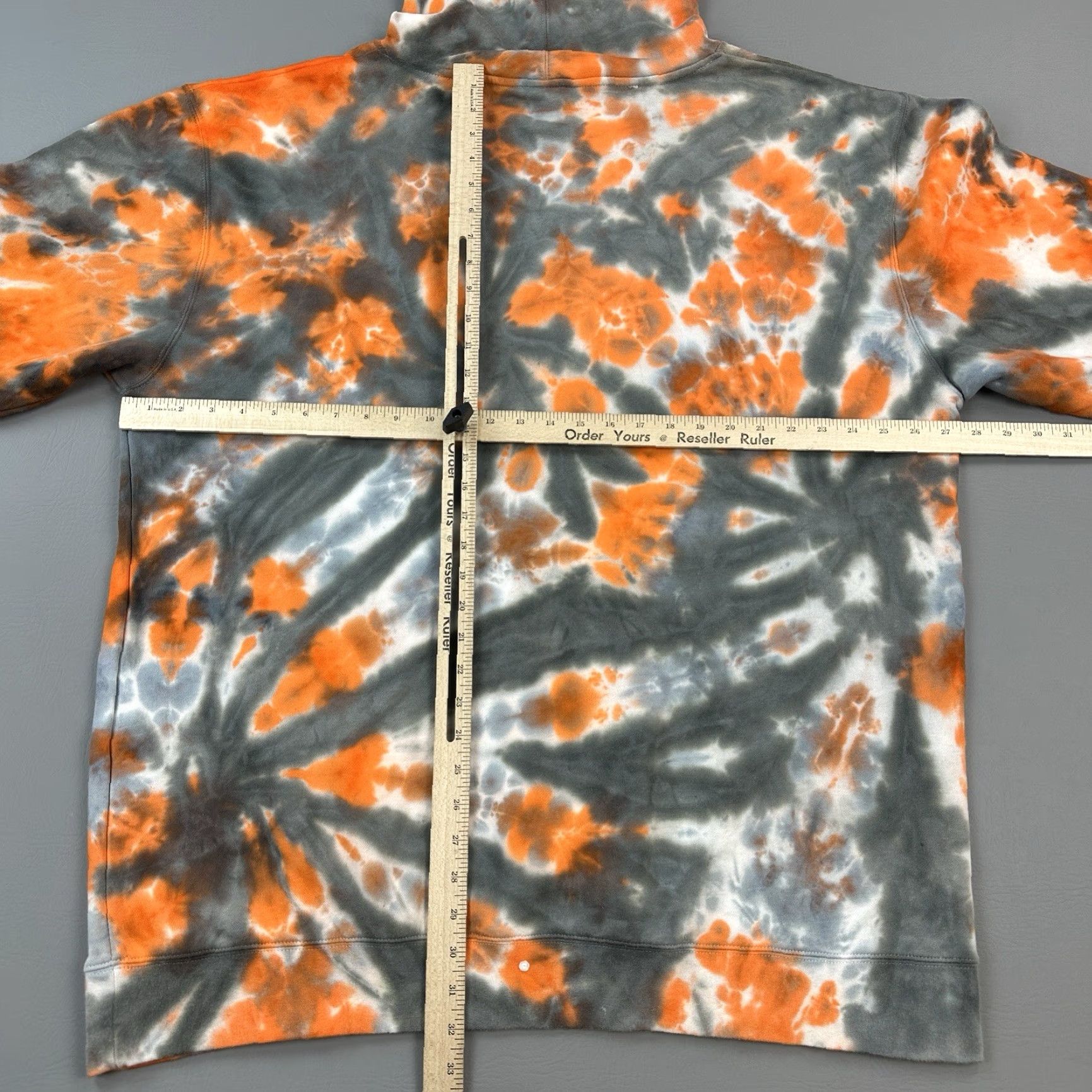 Vintage Independant Trading Co Hoodie Mens 3XL Orange Pigment Dyed Midweight Pullover Size US XXL / EU 58 / 5 - 7 Thumbnail