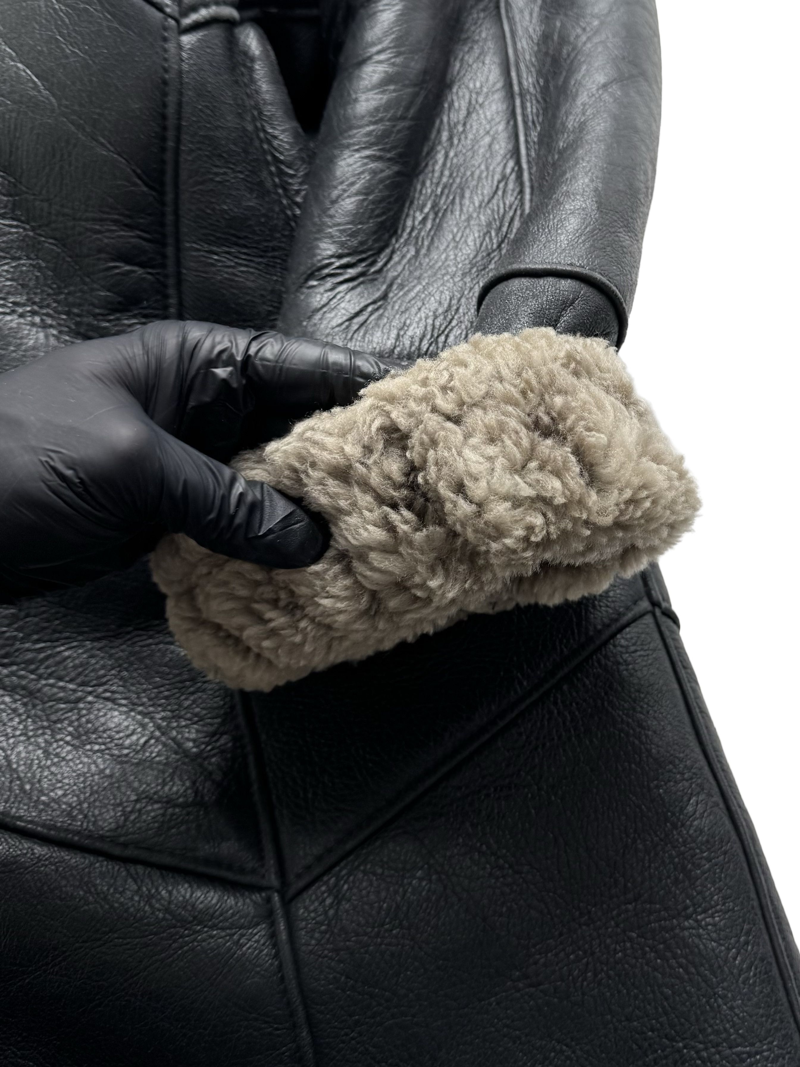 Vintage Vintage Real Sheepskin Hooded Coat Size L / US 10 / IT 46 - 13 Thumbnail