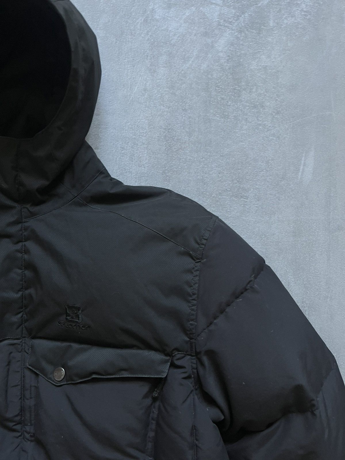 Salomon Vintage Salomon Puffer Down Parka Jacket Black XL Size US XL / EU 56 / 4 - 5 Thumbnail