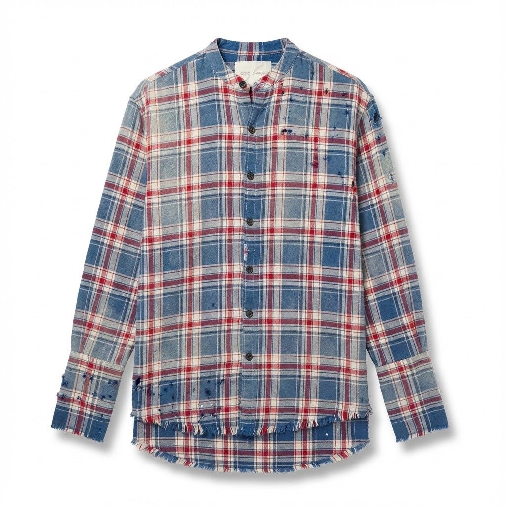 Greg Lauren Destroyed Everest Flannel Size US S / EU 44-46 / 1 - 1 Thumbnail