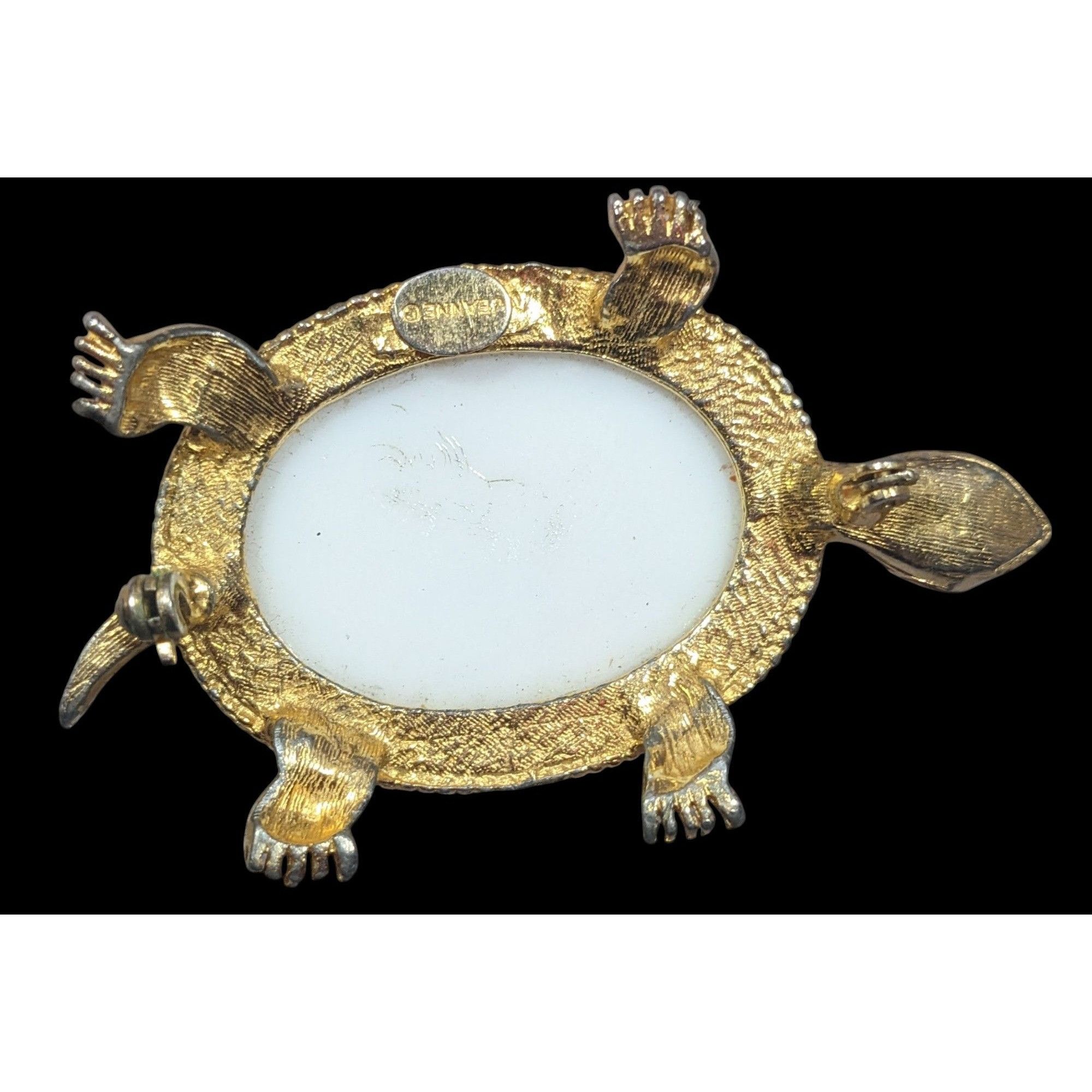 Other Vintage Jeanine Pink Orange And Gold Turtle Brooch (Broken) Size ONE SIZE - 5 Thumbnail