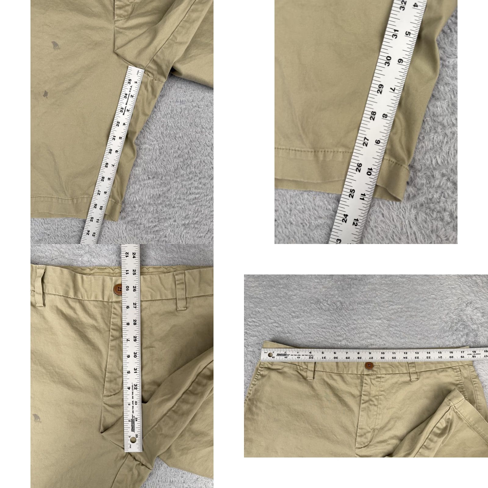 Tommy Bahama Tommy Bahama Shorts Mens 36 Chino Flat Front Zip Fly Casual Beige Paint Stains Size US 36 / EU 52 - 8 Thumbnail