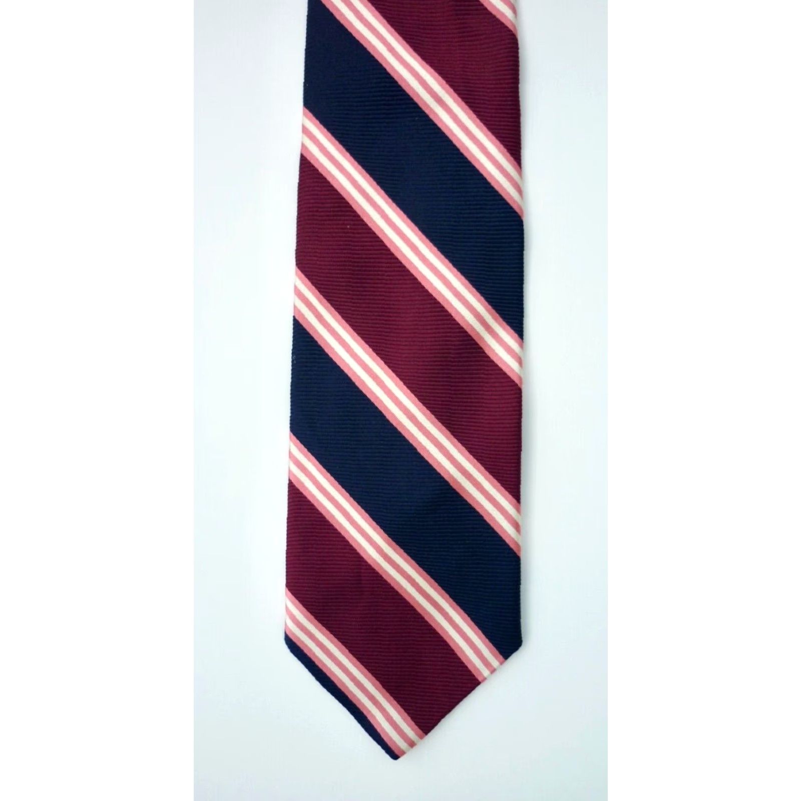 Brooks Brothers Brooks Brothers Makers Silk Tie Woven in England Made in USA Multicolor Stripes 60" 3.75" Silk Men Tie Size ONE SIZE - 4 Thumbnail