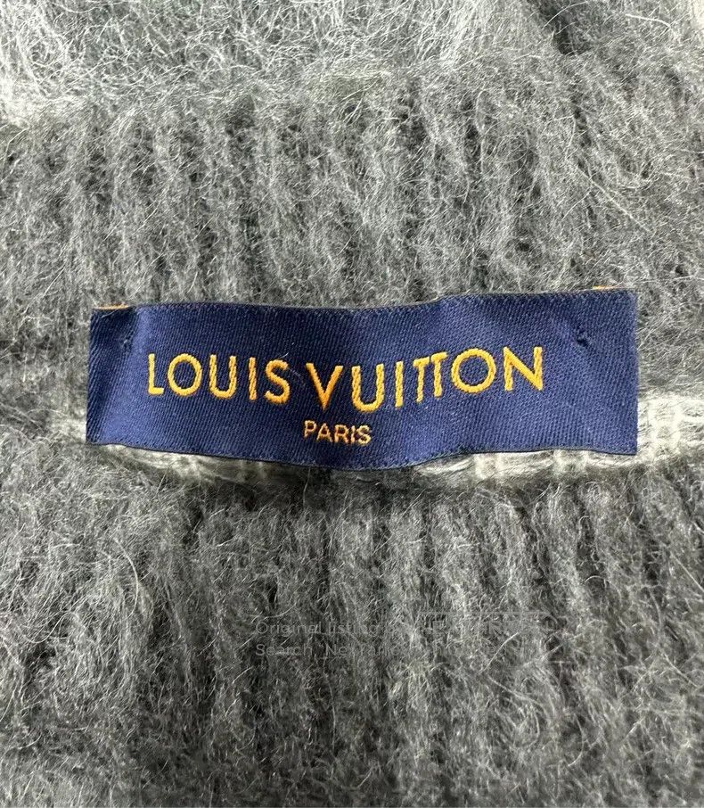 Louis Vuitton Louis Vuitton Dark grey star mohair knit sweater Size US L / EU 52-54 / 3 - 3 Thumbnail