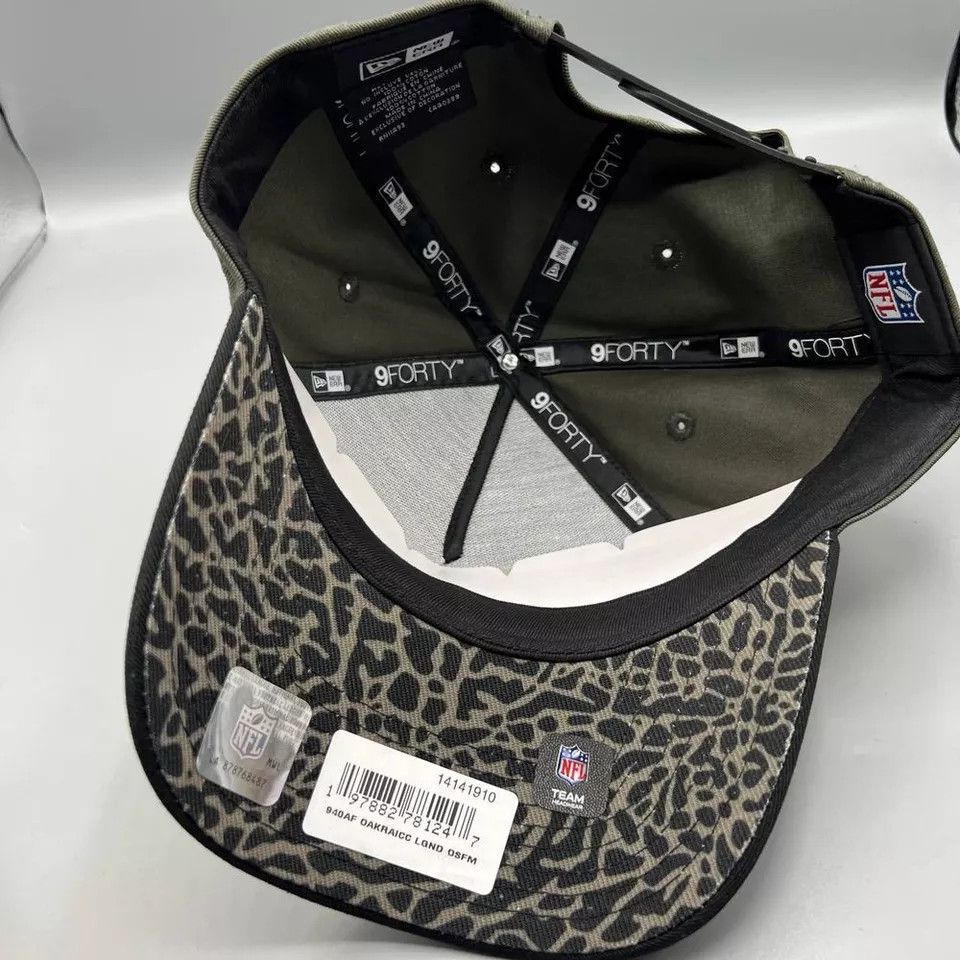 New Era Las Vegas Raiders Hat Men Cement Elephant Snap Back Cap New Size ONE SIZE - 6 Thumbnail