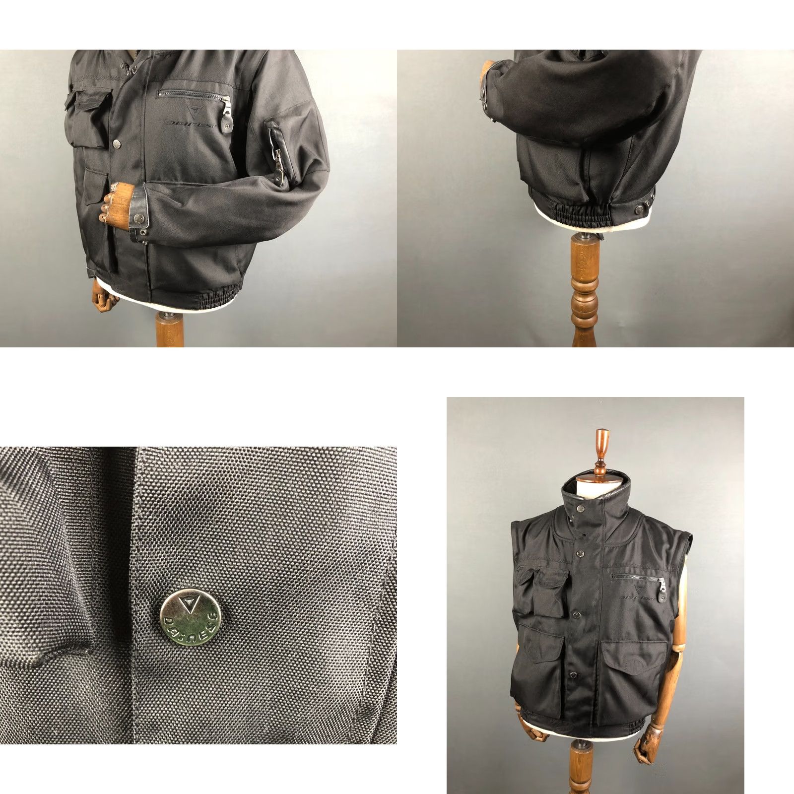 Dainese Dainese Men's Full Zip Jacket Size 46 Black Polyester Removable Sleeves Jacket Mens 46 Black Polyester Removable Sleeves Size US S / EU 44-46 / 1 - 8 Thumbnail