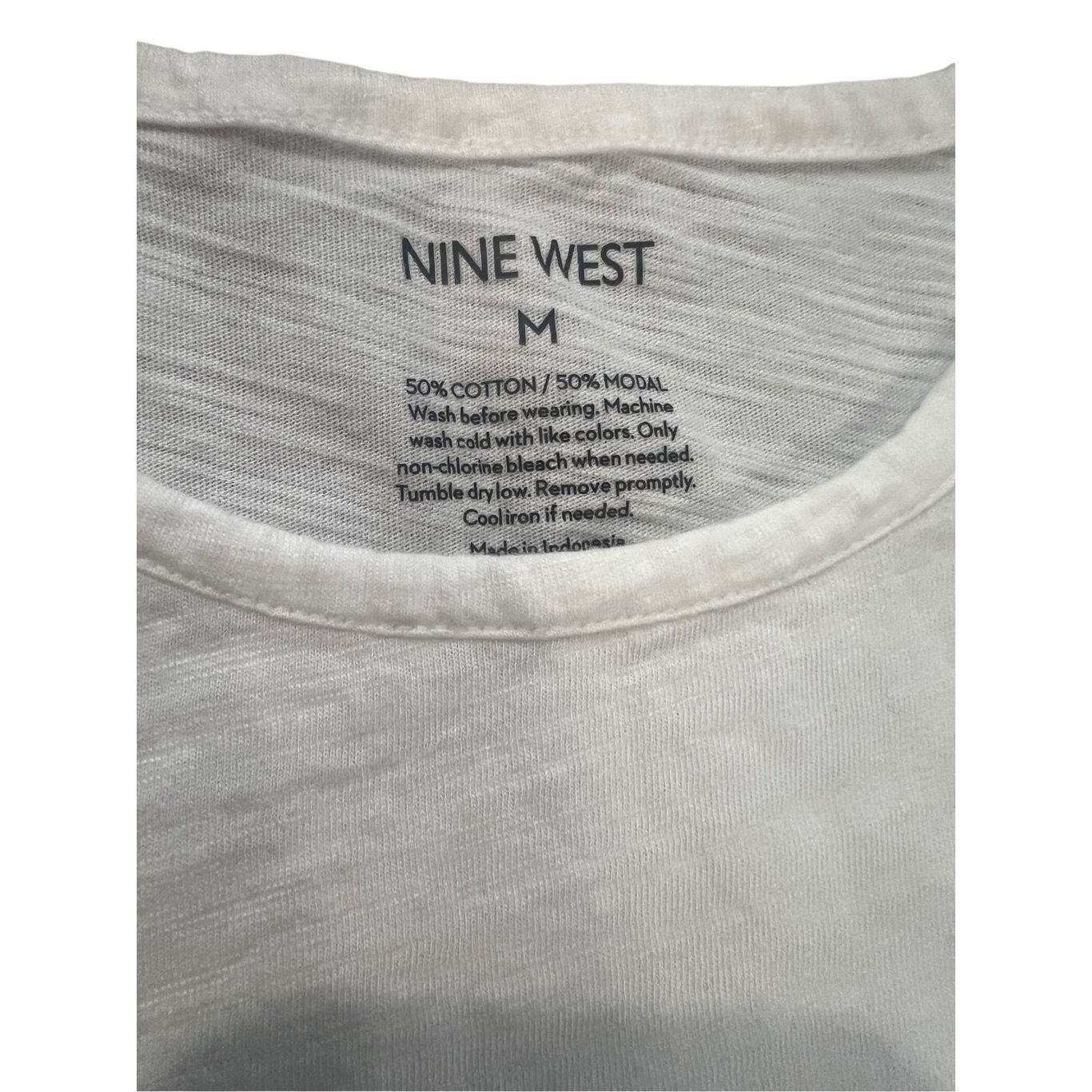 Nine West Nine West Ruched Side athletic T-shirt size M Size M / US 6-8 / IT 42-44 - 5 Thumbnail