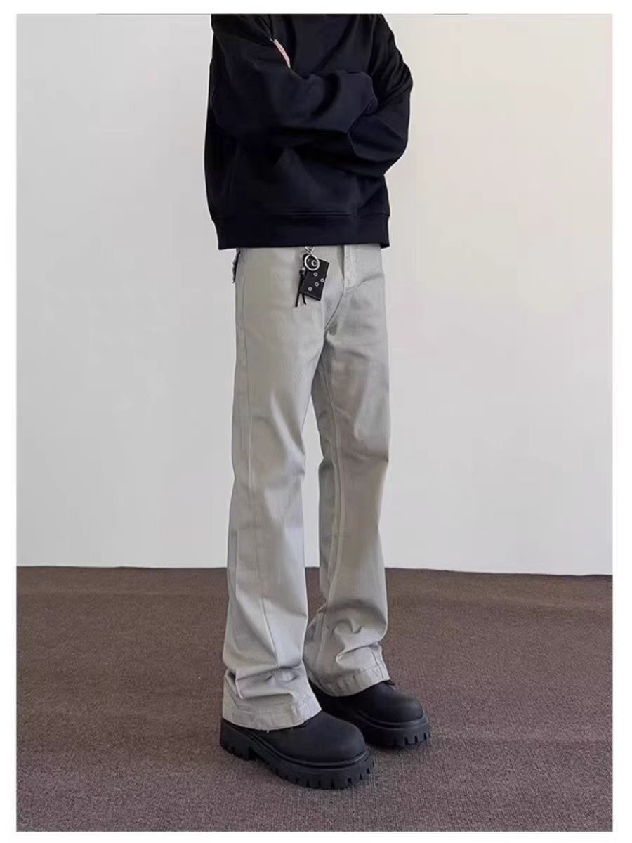 Japanese Brand × Jean High Street Dirty Gray Micro Flare Jeans Size US 34 / EU 50 - 2 Thumbnail