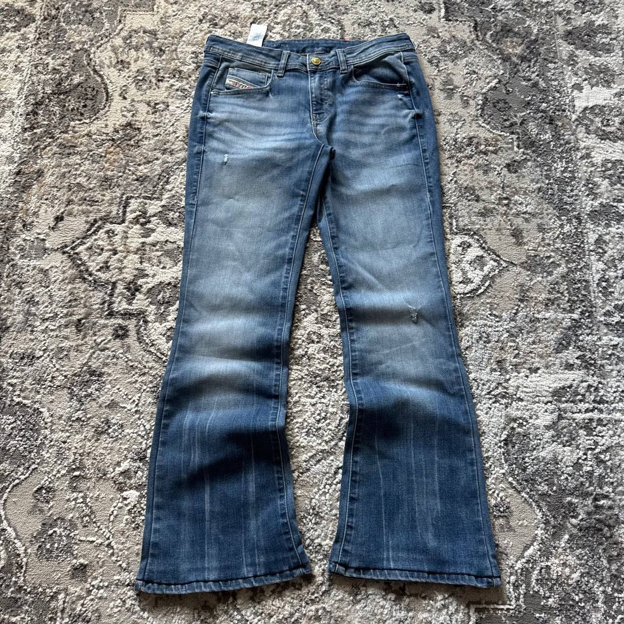 Diesel Vintage Y2K Diesel Wide Bootcut Flared Denim Jeans Size 32" / US 10 / IT 46 - 2 Thumbnail