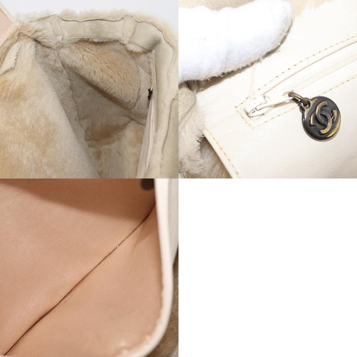Chanel Chanel Mouton Beige CC Tote Bag Size ONE SIZE - 7 Thumbnail
