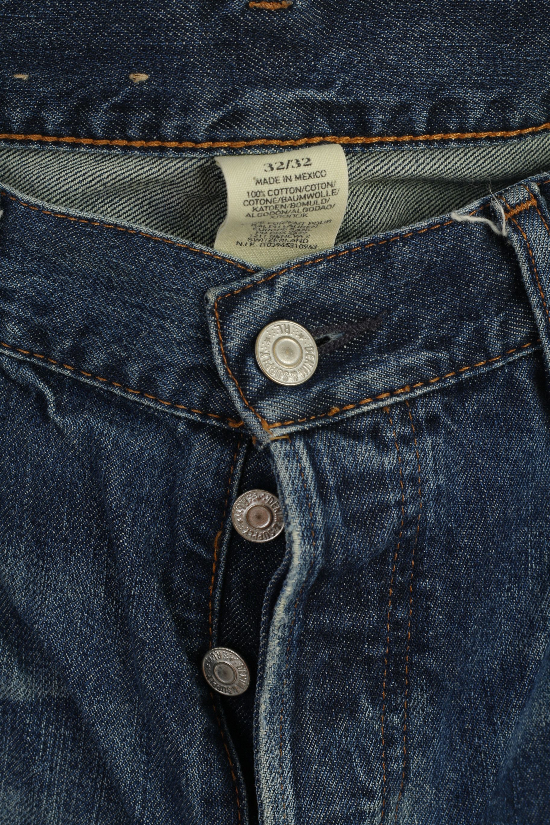Ralph Lauren Ralph Lauren Men 32 / 32 Jeans Trousers Blue Denim 1463 Size US 32 / EU 48 - 4 Thumbnail