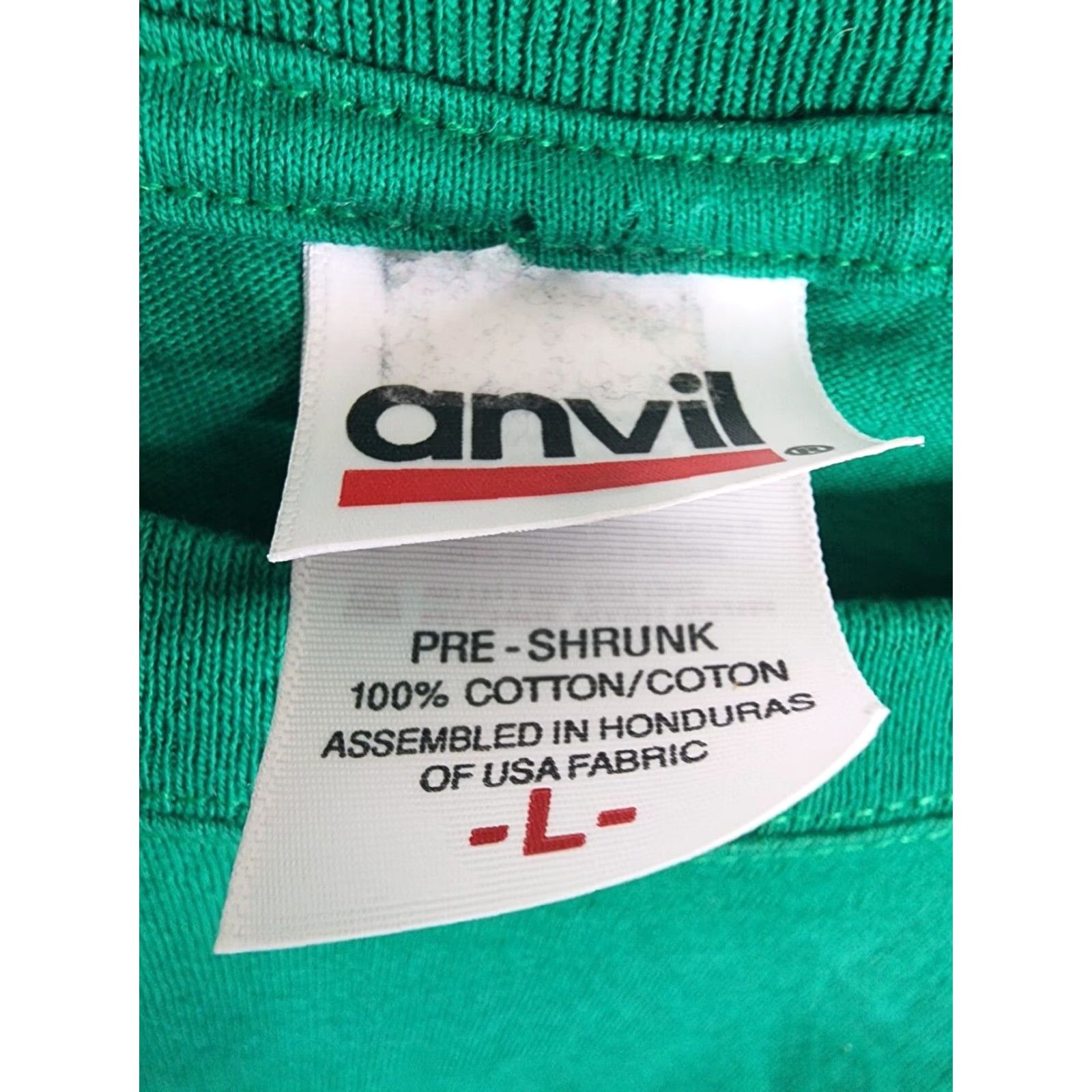 Anvil VINTAGE Boston Red Sox Shirt Men L 3 Leaf Clover MLB St Patrick's Day Green 100% Cotton Anvil Graphic Tee Mens Size US L / EU 52-54 / 3 - 3 Thumbnail