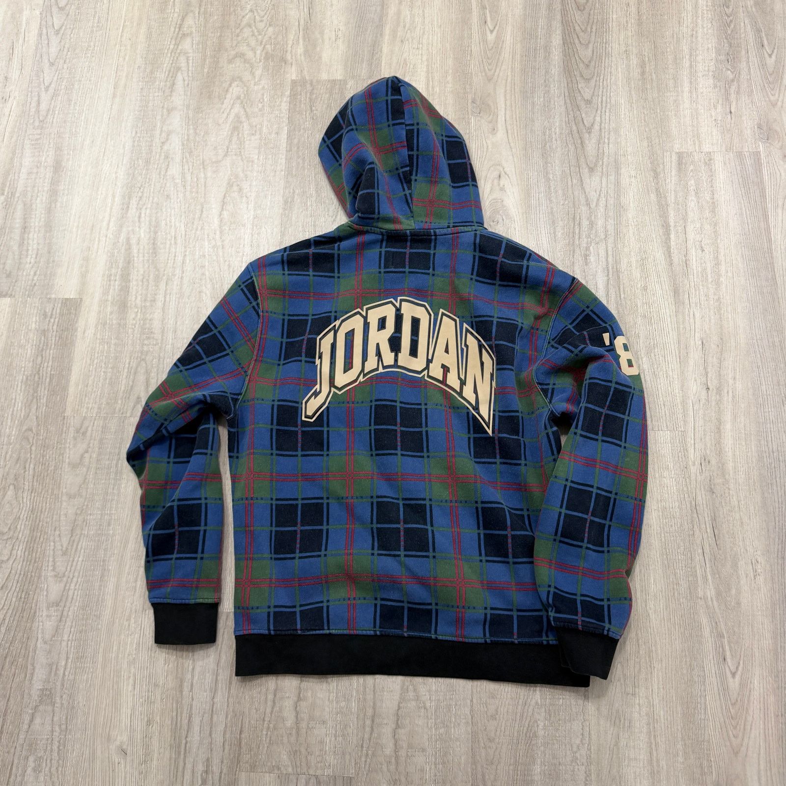 Jordan Brand Nike Air Jordan Essential Blue Plaid Hoodie Men's Medium Size US M / EU 48-50 / 2 - 8 Thumbnail
