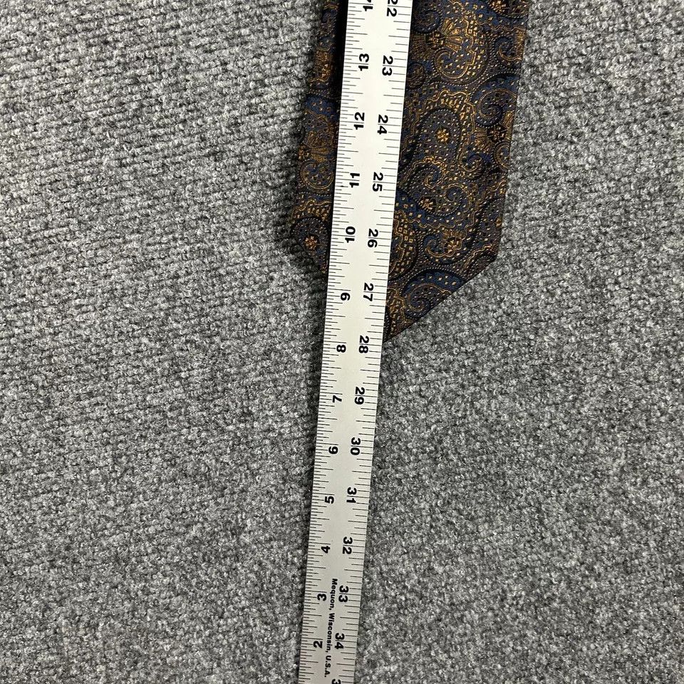 Robert Talbott × Vintage Robert Talbott Neck Tie Mens 4" x 58" Paisley Vintage Silk Size ONE SIZE - 4 Thumbnail