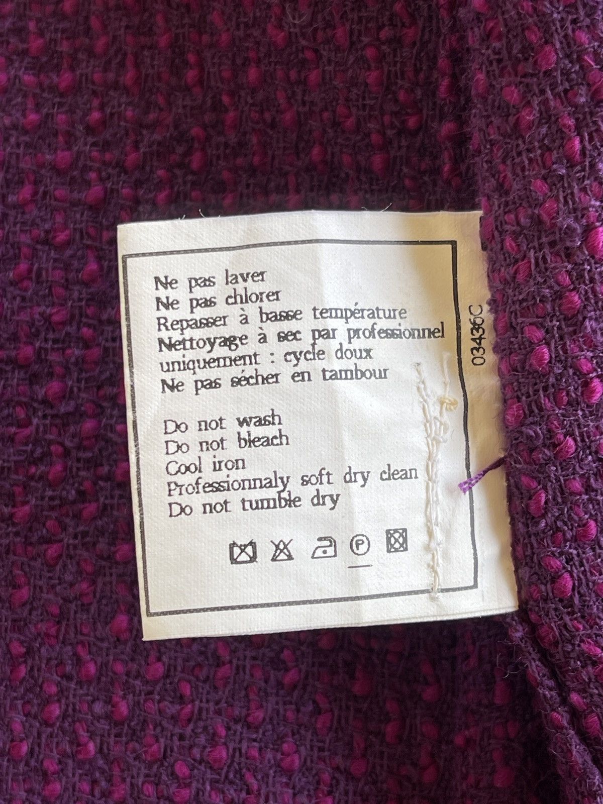 Chanel FW1995 Chanel Open Front Textured Tweed Cardigan Size S / US 4 / IT 40 - 10 Thumbnail
