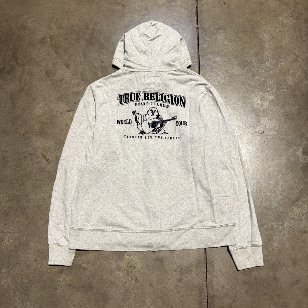 True Religion Vintage True Religion Zip Up Hoodie Sweatshirt Buddha Logo Size US XXL / EU 58 / 5 - 1 Thumbnail