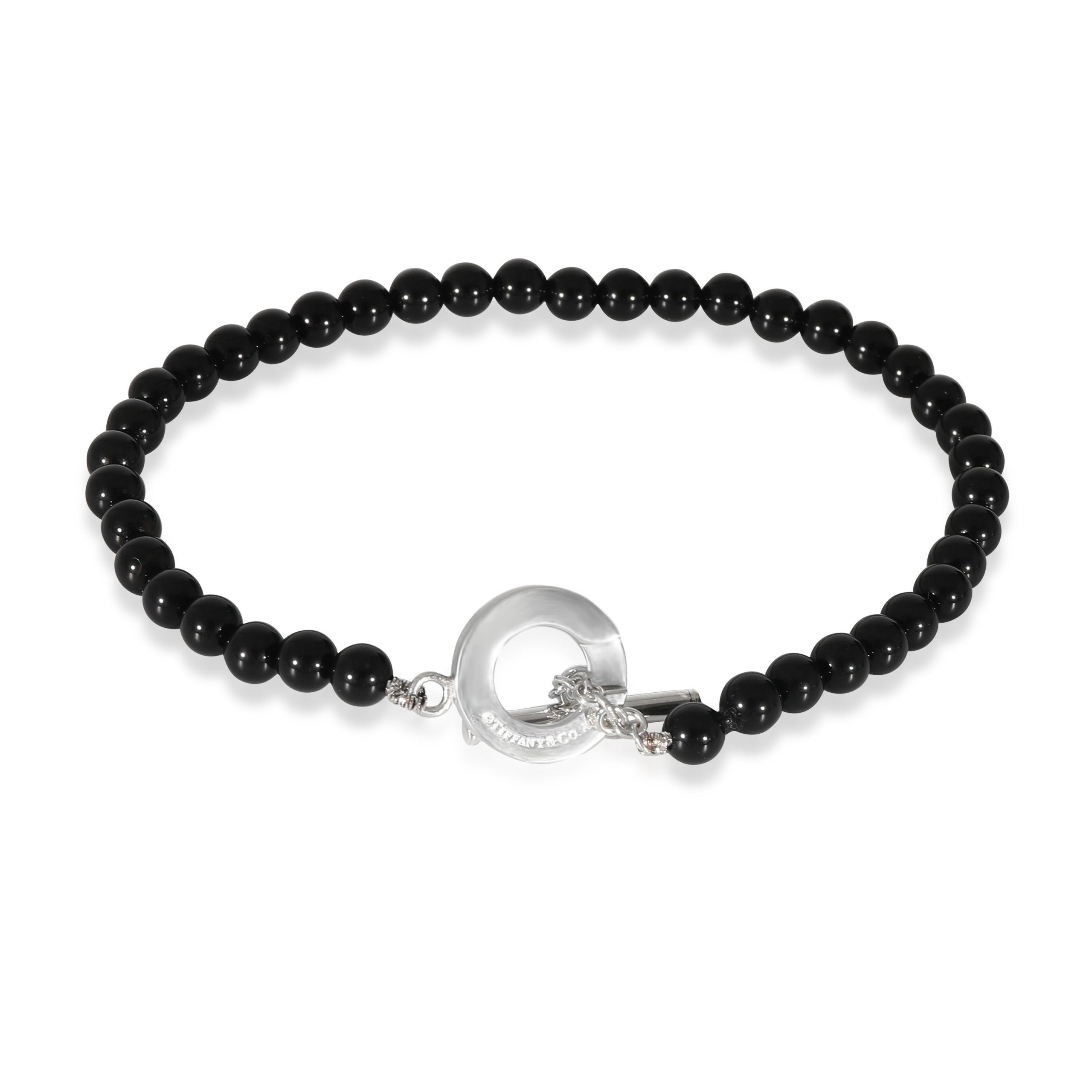 Tiffany & Co. Tiffany & Co. Tiffany Onyx Beads Bracelet in Sterling Silver Size ONE SIZE - 1 Thumbnail
