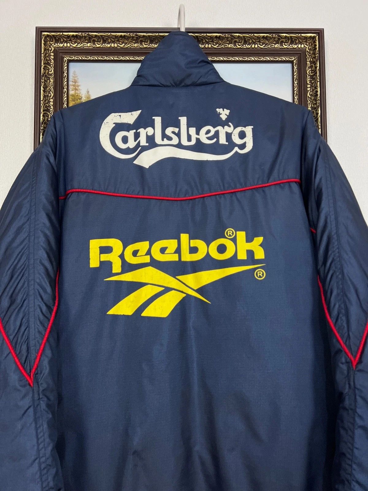 Reebok Vintage 90's Reebok Liverpool Jacket Football Blue Bomber Size US S / EU 44-46 / 1 - 8 Thumbnail