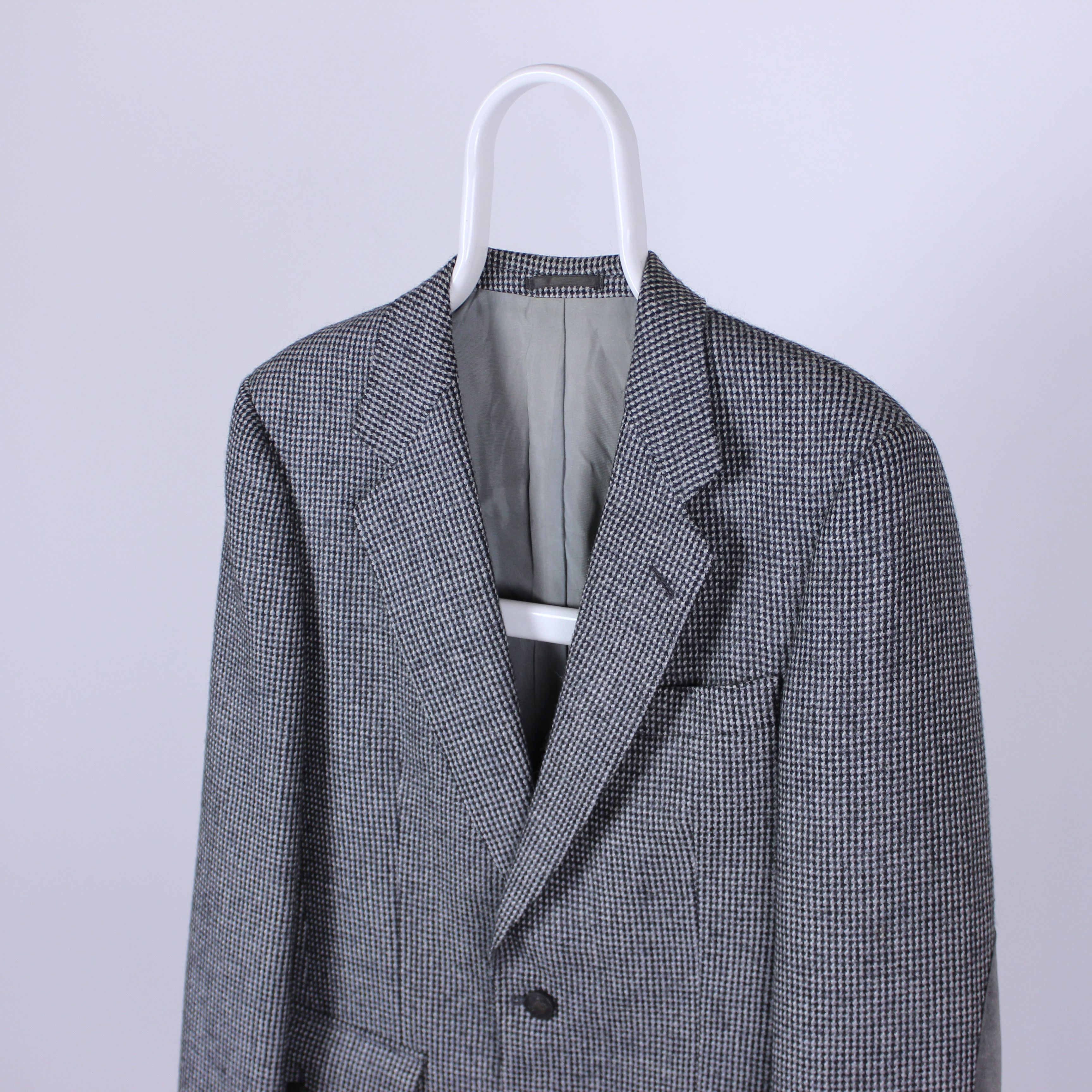 Burberry × Vintage Burberry blazer wool heavy M gray rarity Size 44R - 2 Thumbnail