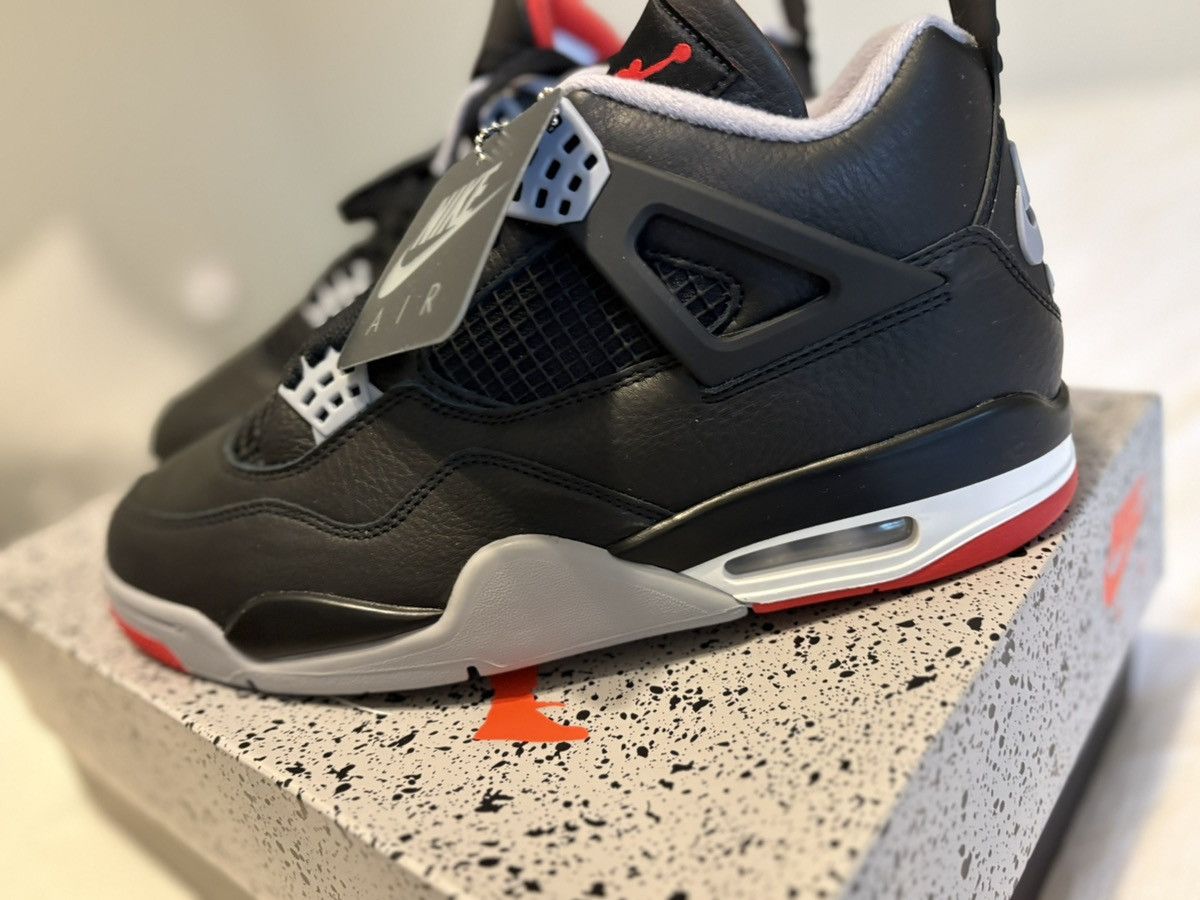 Jordan Brand Nike Air Jordan 4 Retro Bred Reimagined Size US 10 / EU 43 - 7 Thumbnail