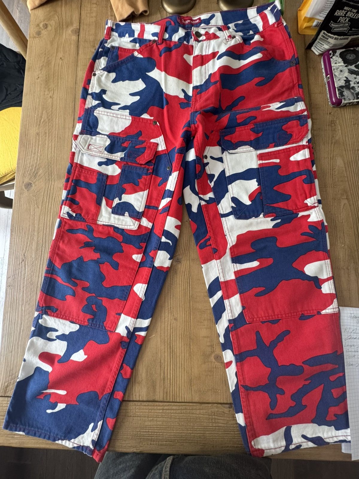 Supreme Supreme Nas & DMX Collage Double Knee Denim Print Pant