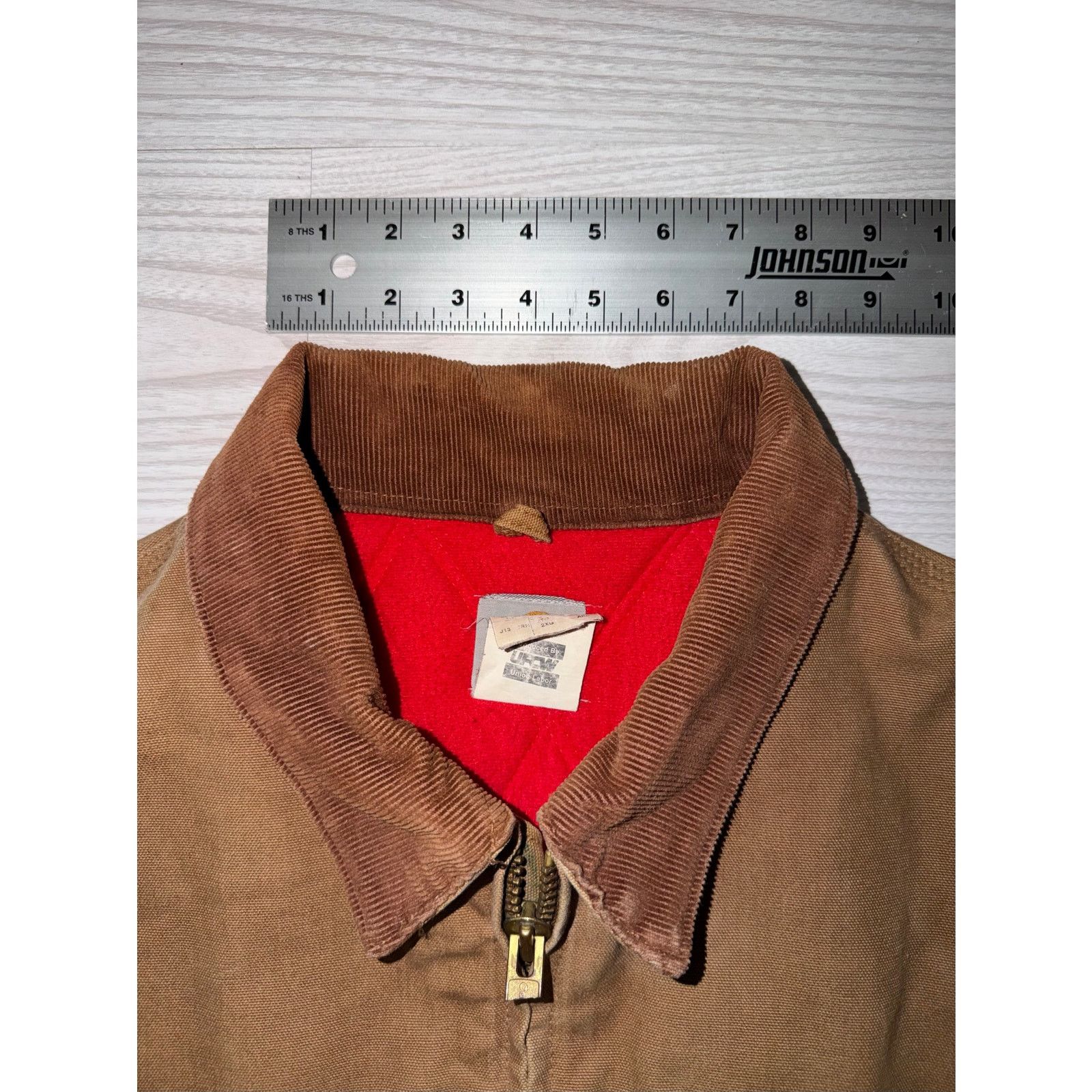 Carhartt Carhartt Vintage 90s Santa Fe J13BRN Red Lined Size Mens 2XL Size US XXL / EU 58 / 5 - 4 Thumbnail