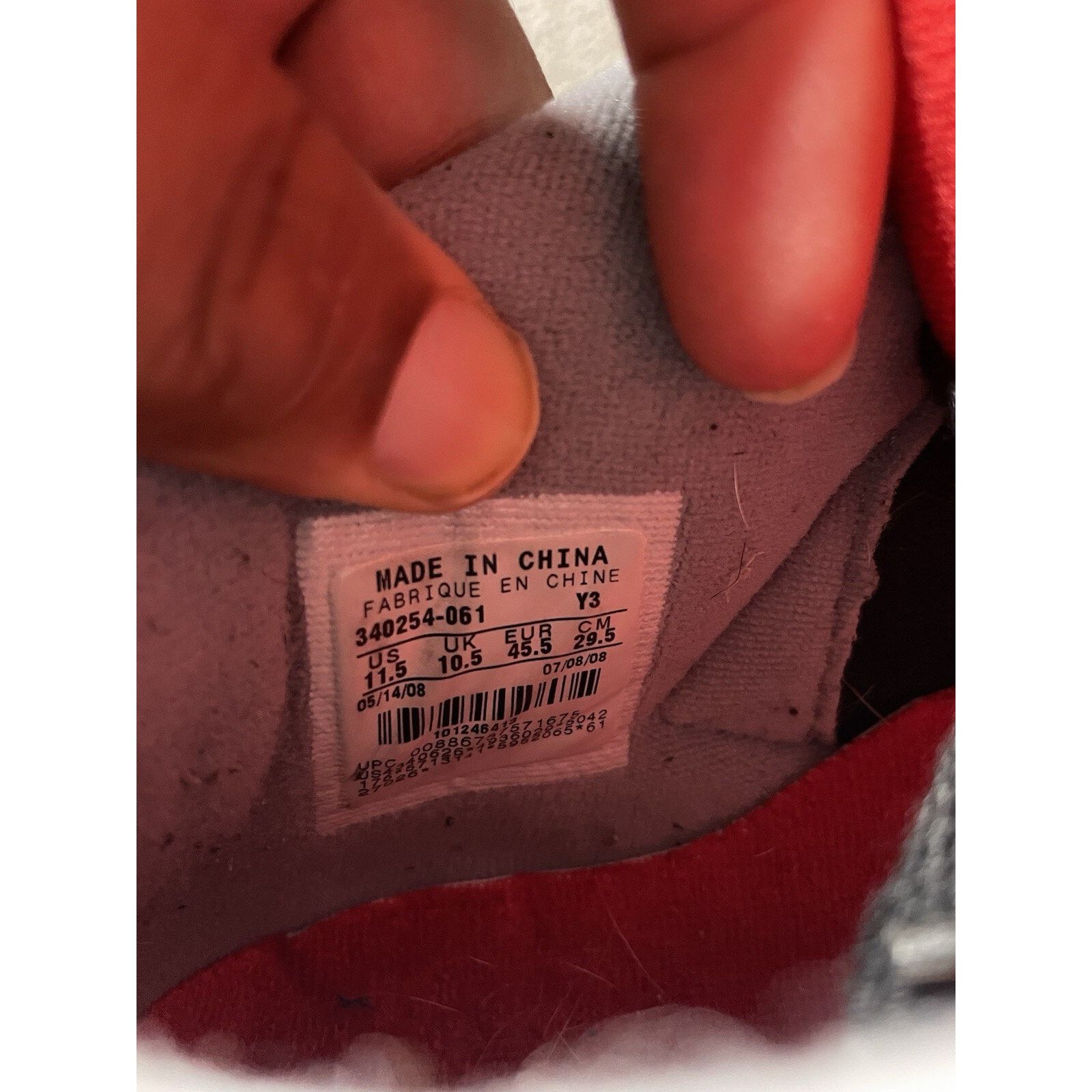 Nike Size 11.5- 08’ CDP Air Jordan 3 Black Cement Sole Swapped Size US 11.5 / EU 44-45 - 7 Thumbnail