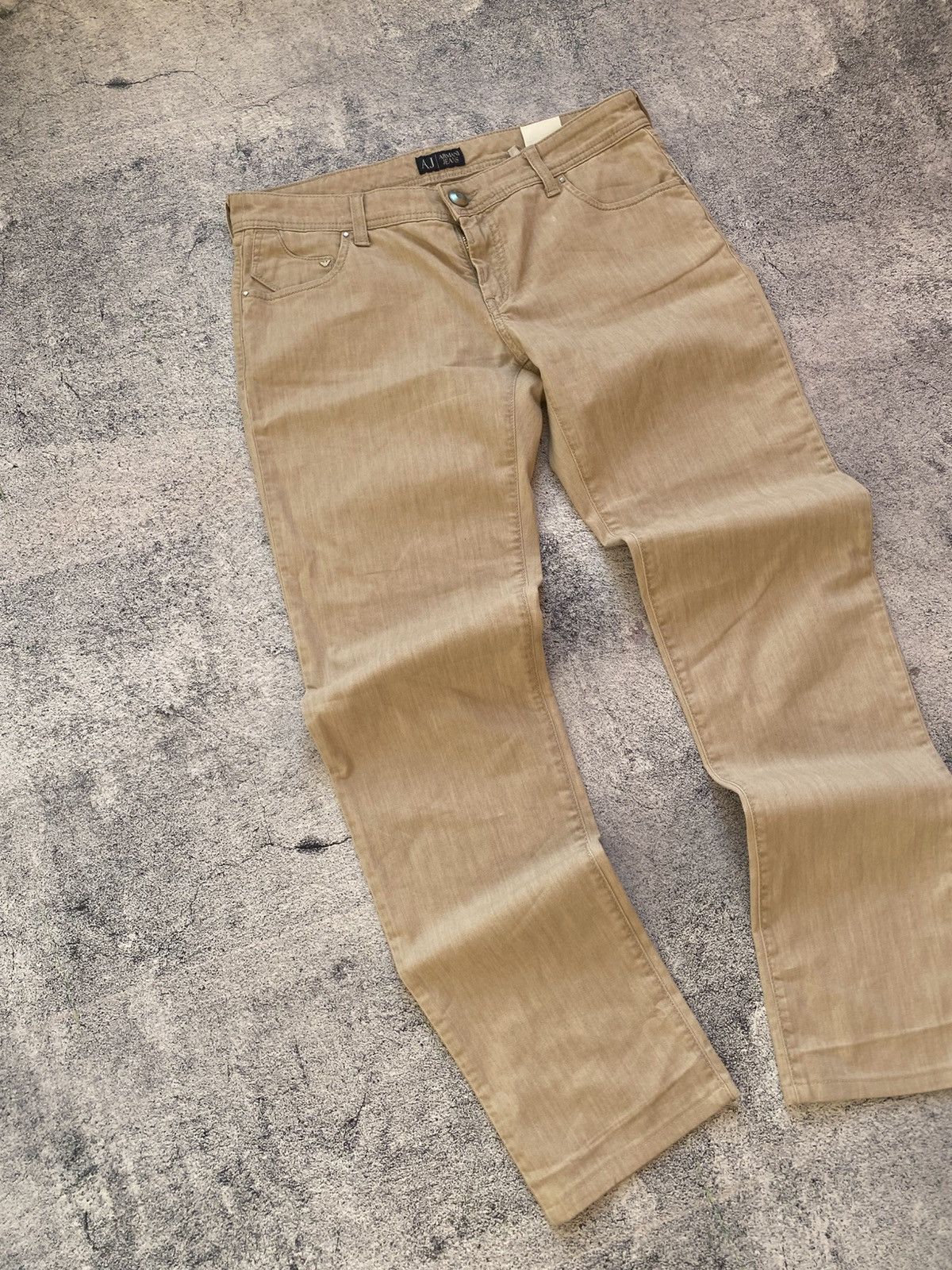 Emporio Armani Vintage Rare Emporio Armani Hype Metal Logo Y2K Jeans Size US 32 / EU 48 - 13 Thumbnail