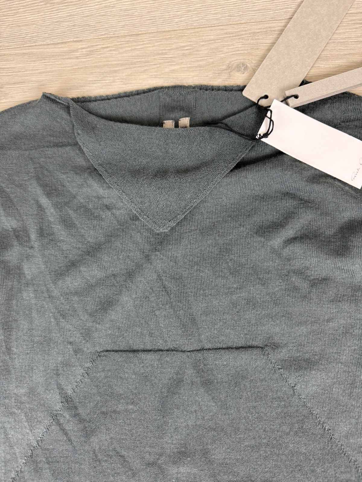 Rick Owens Rick Owens Strobe Column Knit Sweater Teal Size L / US 10 / IT 46 - 8 Thumbnail