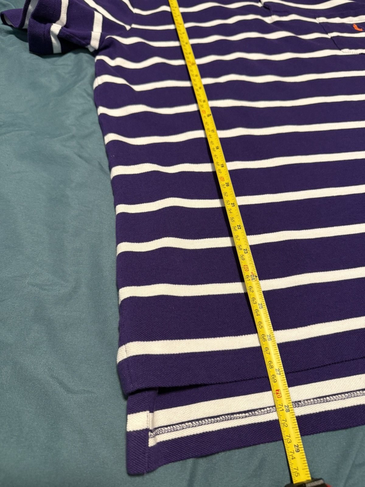 Polo Ralph Lauren Polo Ralph Lauren Purple Stripe Vintage Polo Size US L / EU 52-54 / 3 - 4 Thumbnail