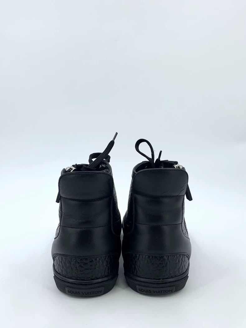 Louis Vuitton Louis Vuitton Black alligator leather lace-up zip-up high- Size US 6.5 / EU 39-40 - 4 Thumbnail